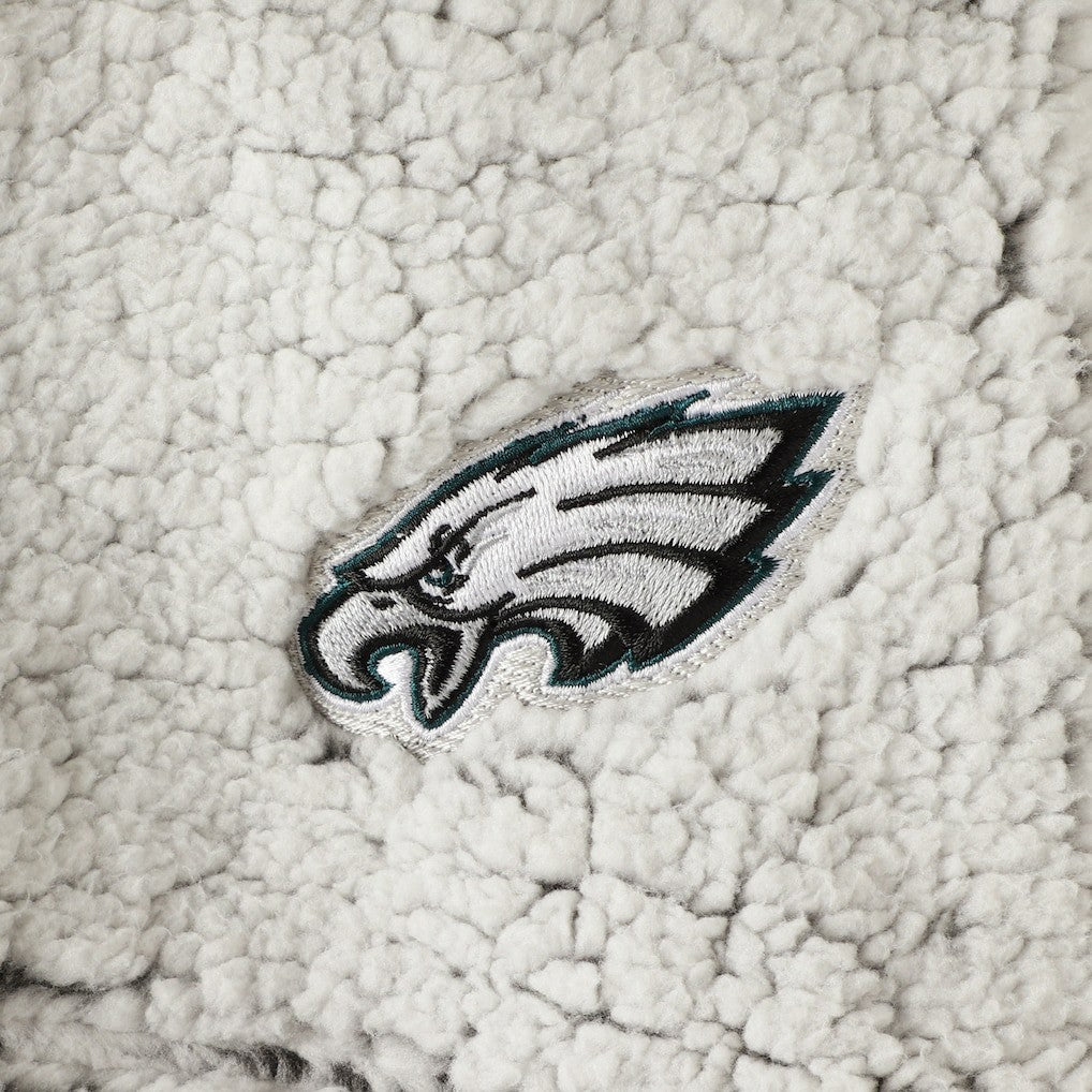 Philadelphia Eagles  Women's Sherpa Quarter-Zip Pullover Jacket