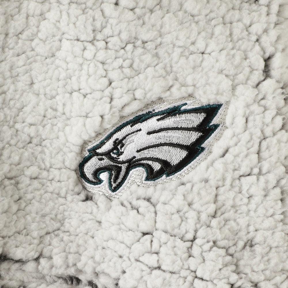 Philadelphia Eagles  Women's Sherpa Quarter-Zip Pullover Jacket