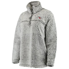Kansas City Chiefs  Women's Sherpa Quarter-Zip Pullover Jacket