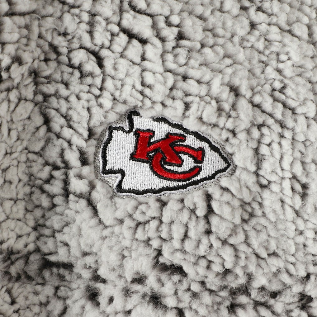 Kansas City Chiefs  Women's Sherpa Quarter-Zip Pullover Jacket