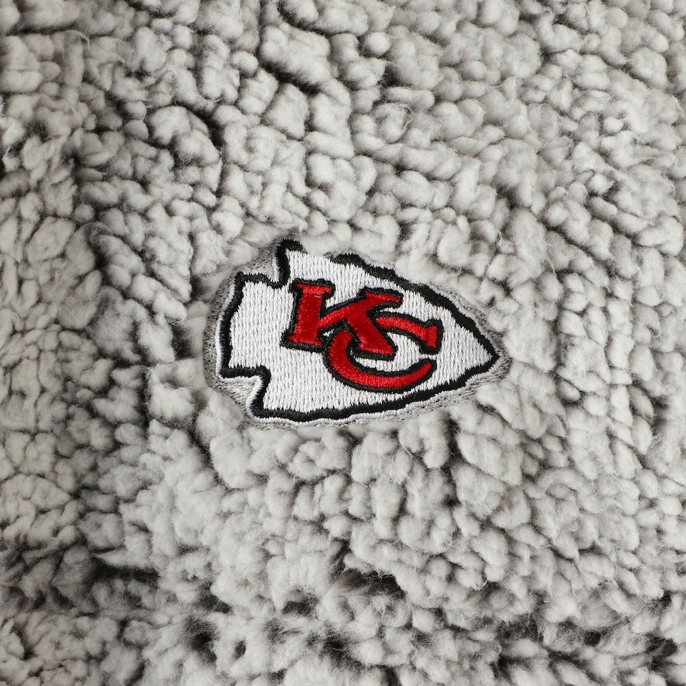 Kansas City Chiefs  Women's Sherpa Quarter-Zip Pullover Jacket