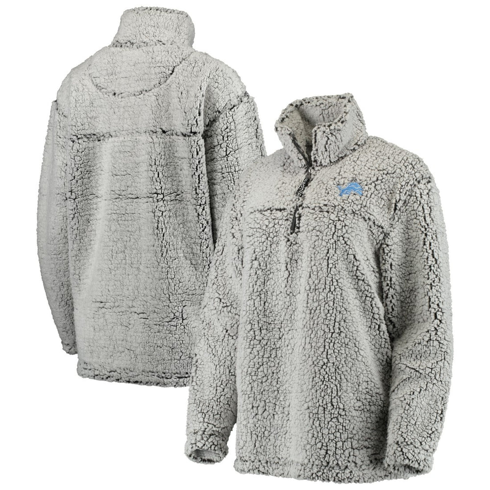 Detroit Lions  Women's Sherpa Quarter-Zip Pullover Jacket
