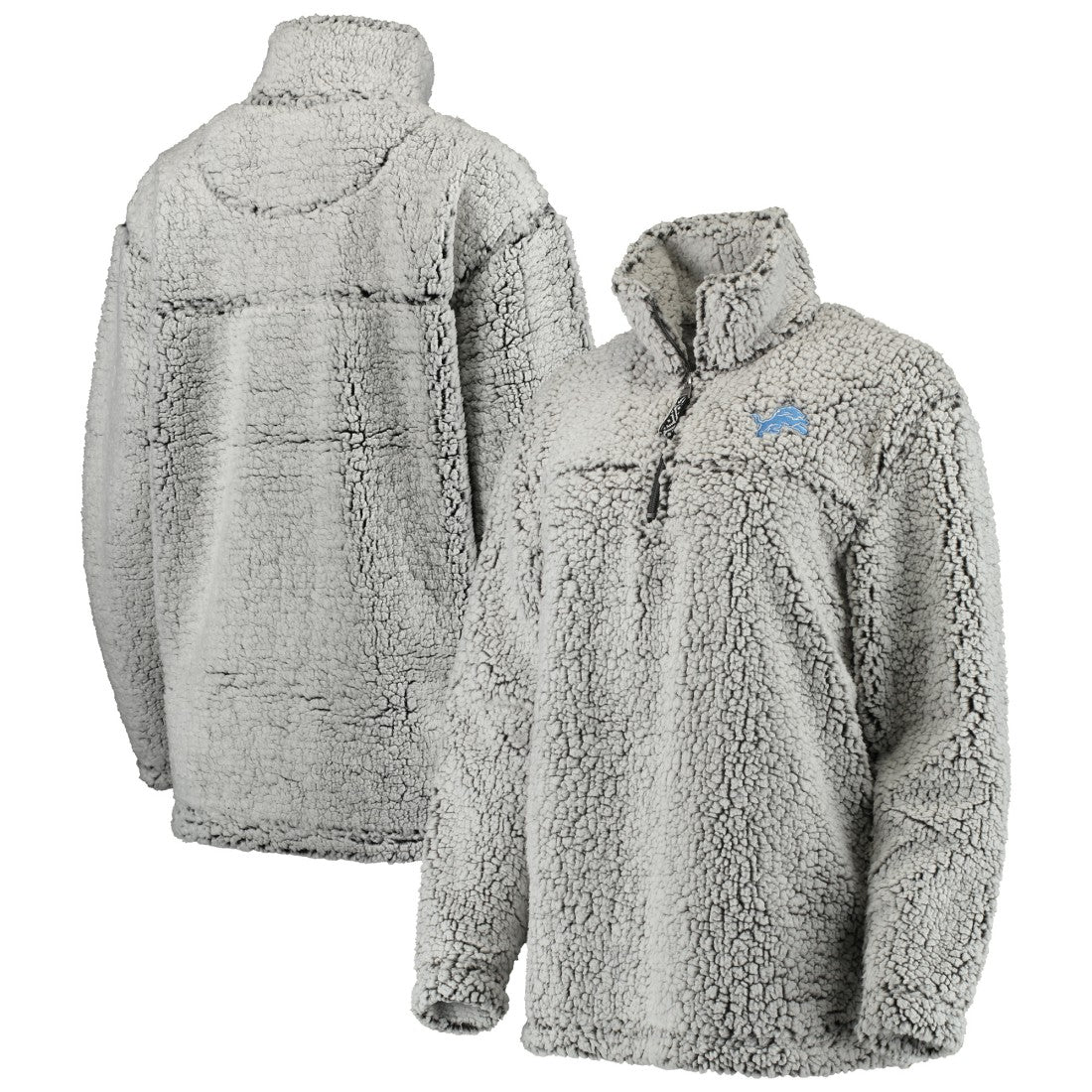 Detroit Lions  Women's Sherpa Quarter-Zip Pullover Jacket
