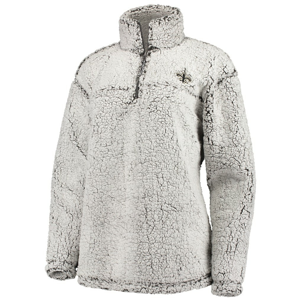 New Orleans Saints  G-III 4Her by Carl Banks Women's Sherpa Quarter-Zip Pullover Jacket
