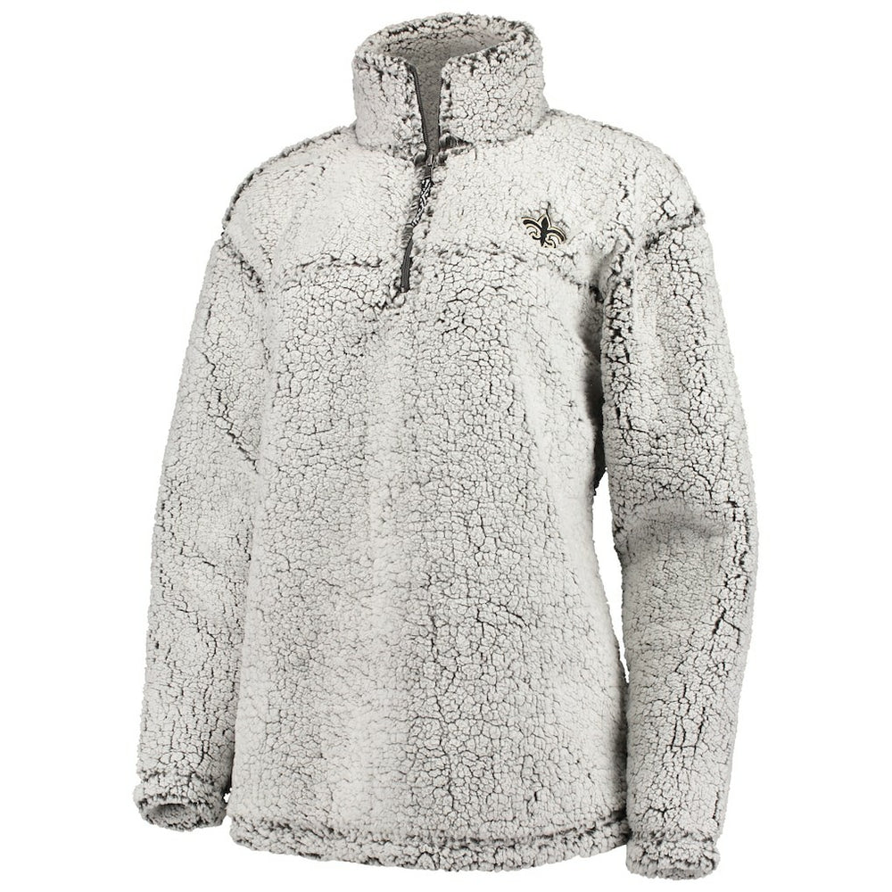 New Orleans Saints  G-III 4Her by Carl Banks Women's Sherpa Quarter-Zip Pullover Jacket