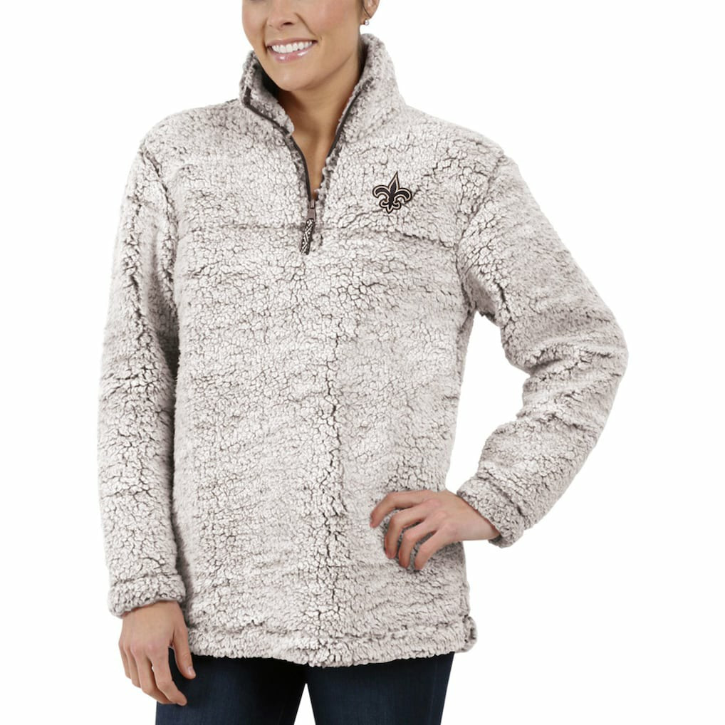 New Orleans Saints  G-III 4Her by Carl Banks Women's Sherpa Quarter-Zip Pullover Jacket