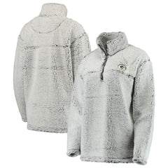Green Bay Packers  Women's Sherpa Quarter-Zip Pullover Jacket