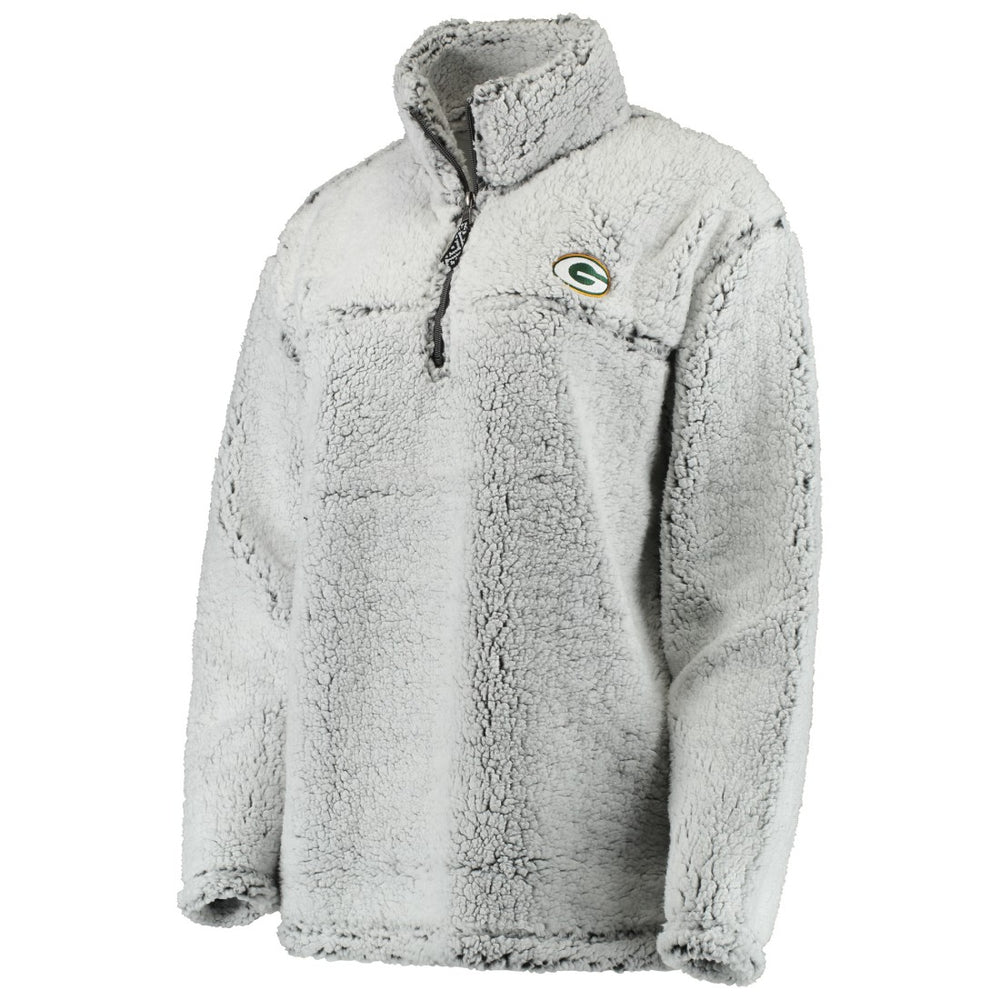 Green Bay Packers  Women's Sherpa Quarter-Zip Pullover Jacket