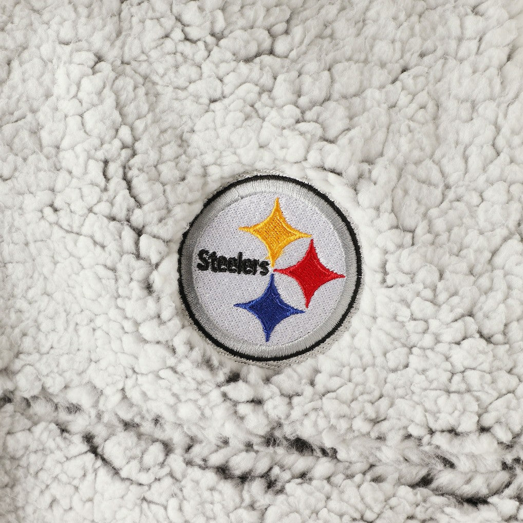 Pittsburgh Steelers  Women's Sherpa Quarter-Zip Pullover Jacket
