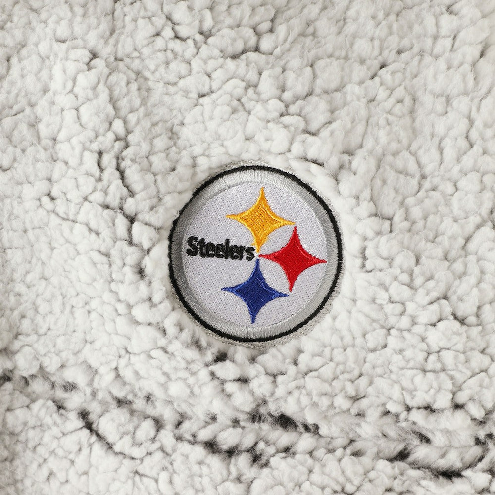 Pittsburgh Steelers  Women's Sherpa Quarter-Zip Pullover Jacket