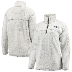 Baltimore Ravens  G-III 4Her by Carl Banks Women's Sherpa Quarter-Zip Pullover Jacket