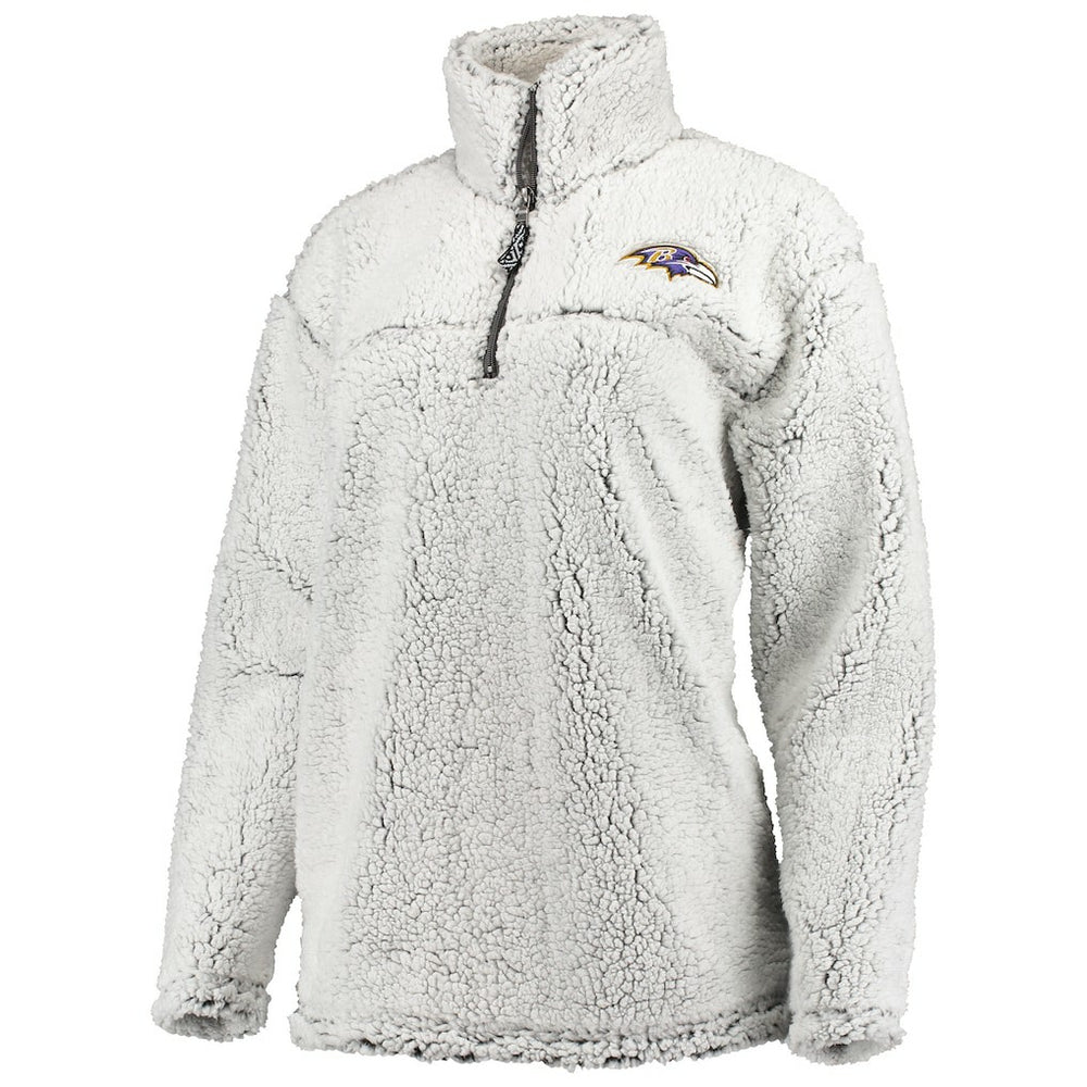 Baltimore Ravens  G-III 4Her by Carl Banks Women's Sherpa Quarter-Zip Pullover Jacket