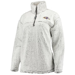 Baltimore Ravens  G-III 4Her by Carl Banks Women's Sherpa Quarter-Zip Pullover Jacket