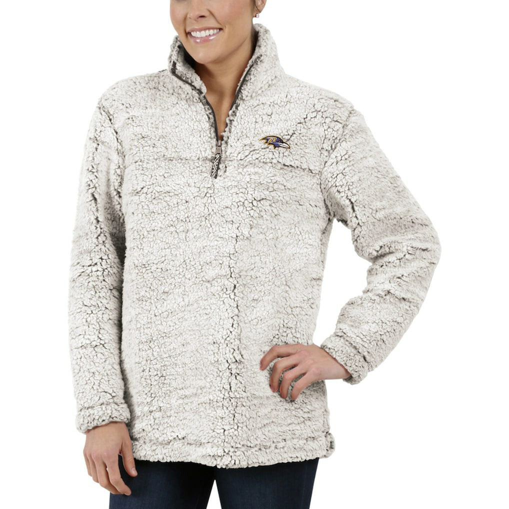 Baltimore Ravens  G-III 4Her by Carl Banks Women's Sherpa Quarter-Zip Pullover Jacket
