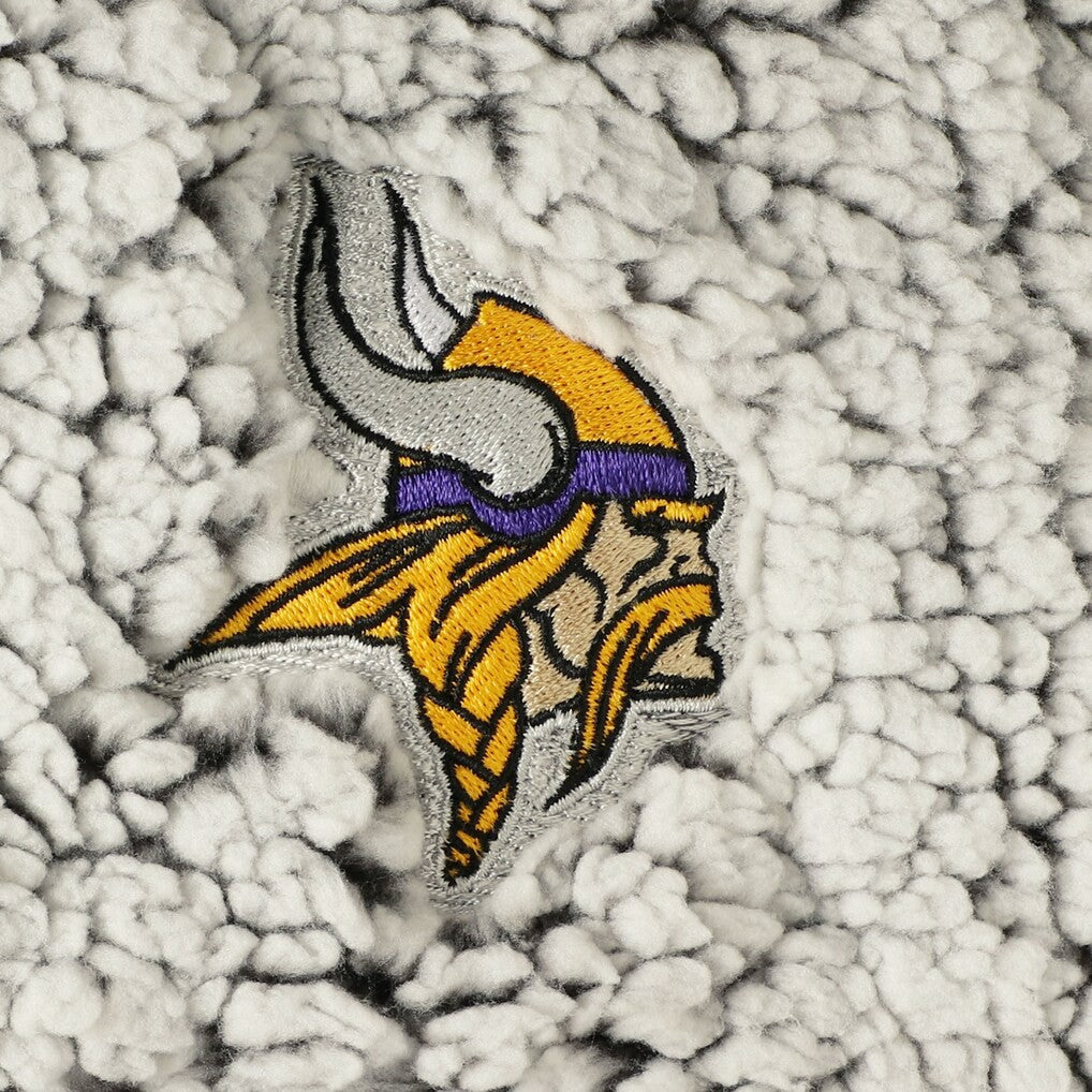 Minnesota Vikings  Women's Sherpa Quarter-Zip Pullover Jacket