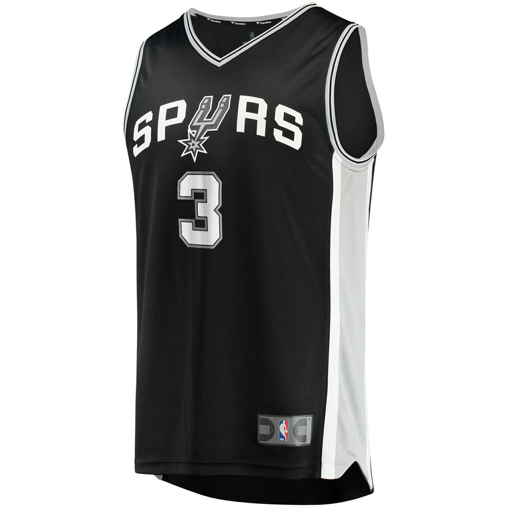 Keldon Johnson San Antonio Spurs Fast Break Replica Jersey Black On Sale