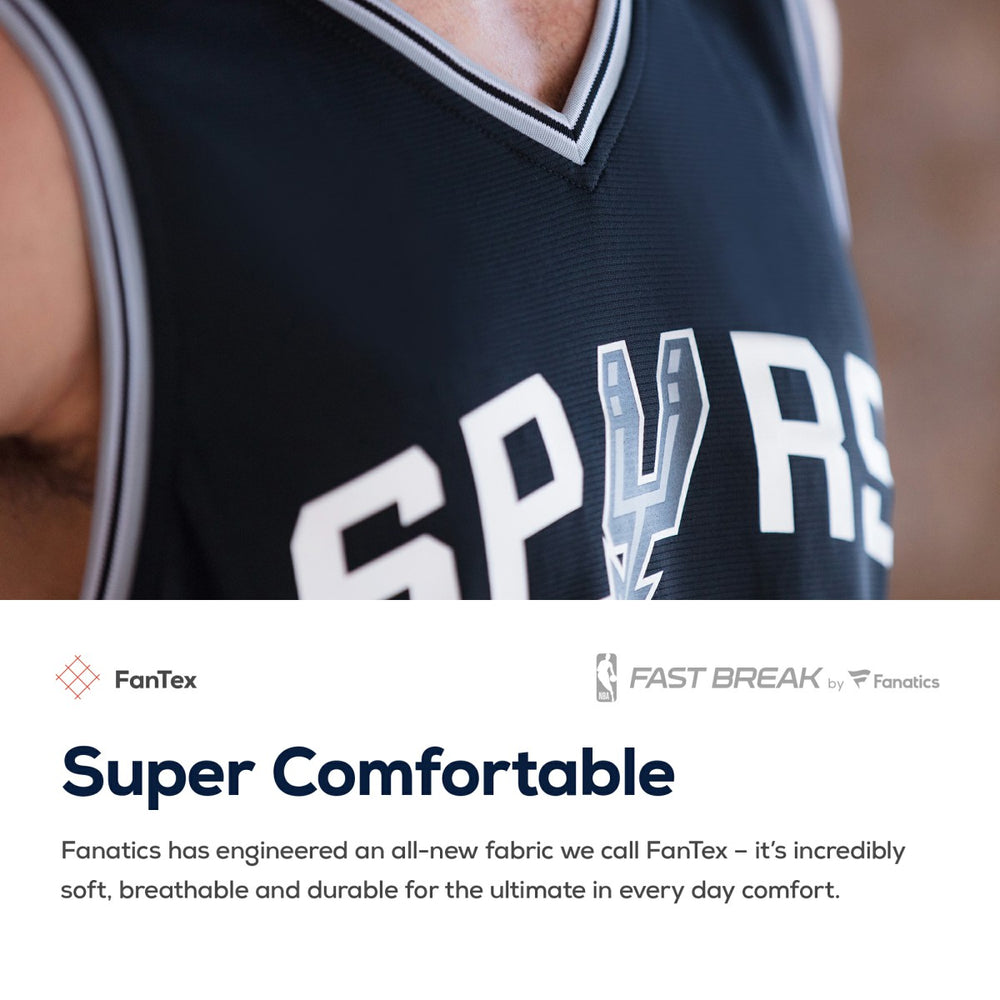 Keldon Johnson San Antonio Spurs Fast Break Replica Jersey Black On Sale