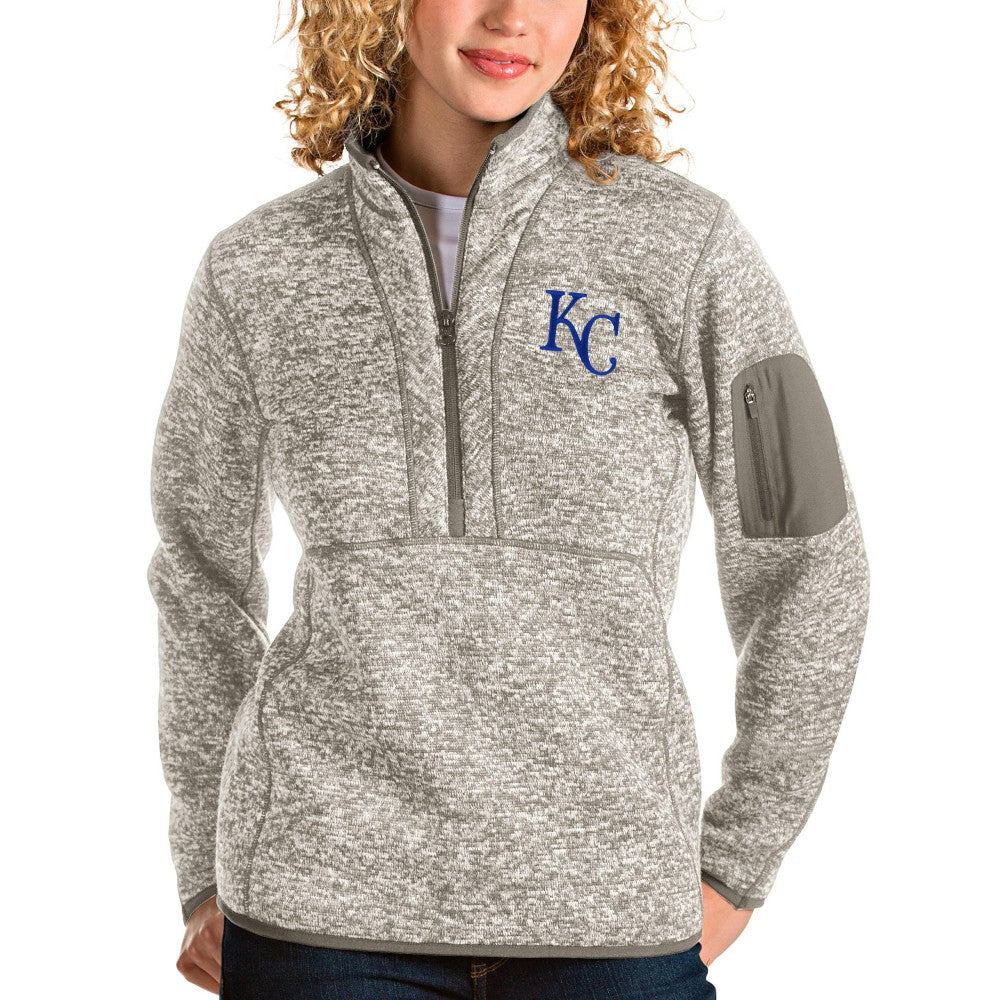 Kansas City Royals Antigua Women's Fortune Quarter-Zip Pullover Jacket | MLB Discount