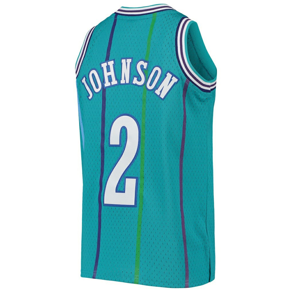 Larry Johnson Charlotte Hornets Youth 1992/93 Hardwood Classics Swingman Jersey Discount