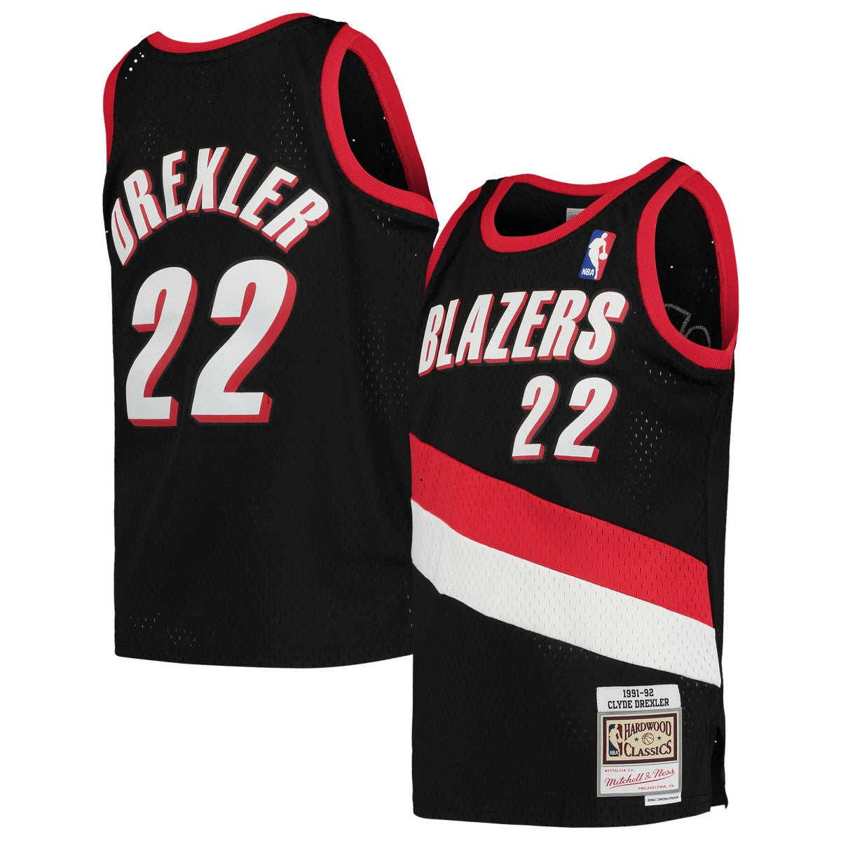 Clyde Drexler Portland Trail Blazers Youth 1991/92 Hardwood Classics Swingman Jersey On Sale