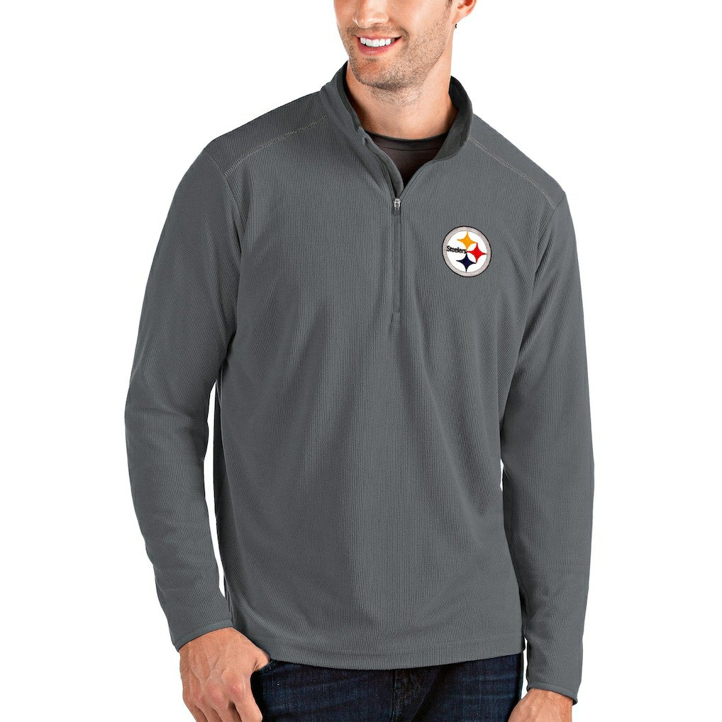Pittsburgh Steelers  Antigua Glacier Quarter-Zip Pullover Jacket