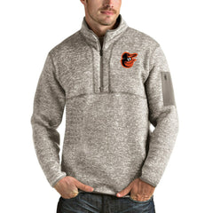 Baltimore Orioles Antigua Fortune Quarter-Zip Pullover Jacket | MLB Shop