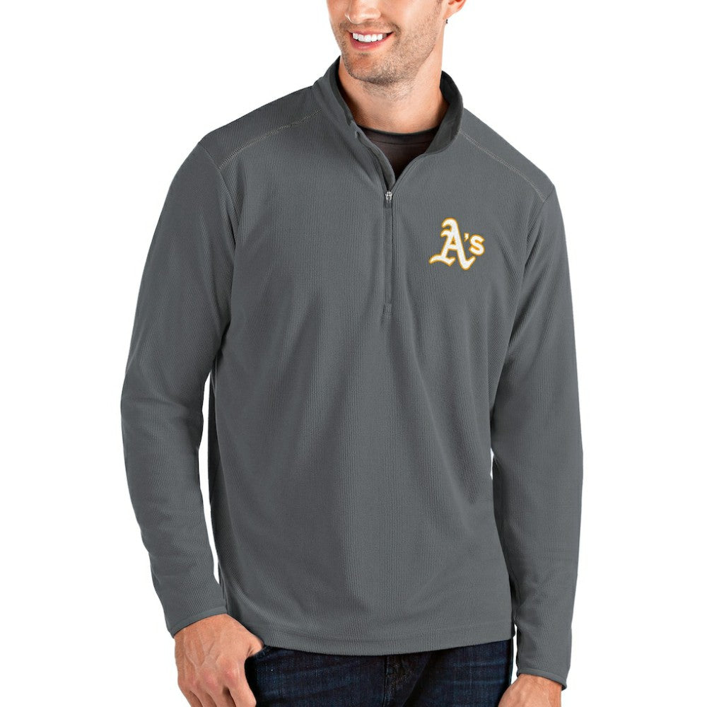 Athletics Antigua Glacier Quarter-Zip Pullover Jacket | MLB Online