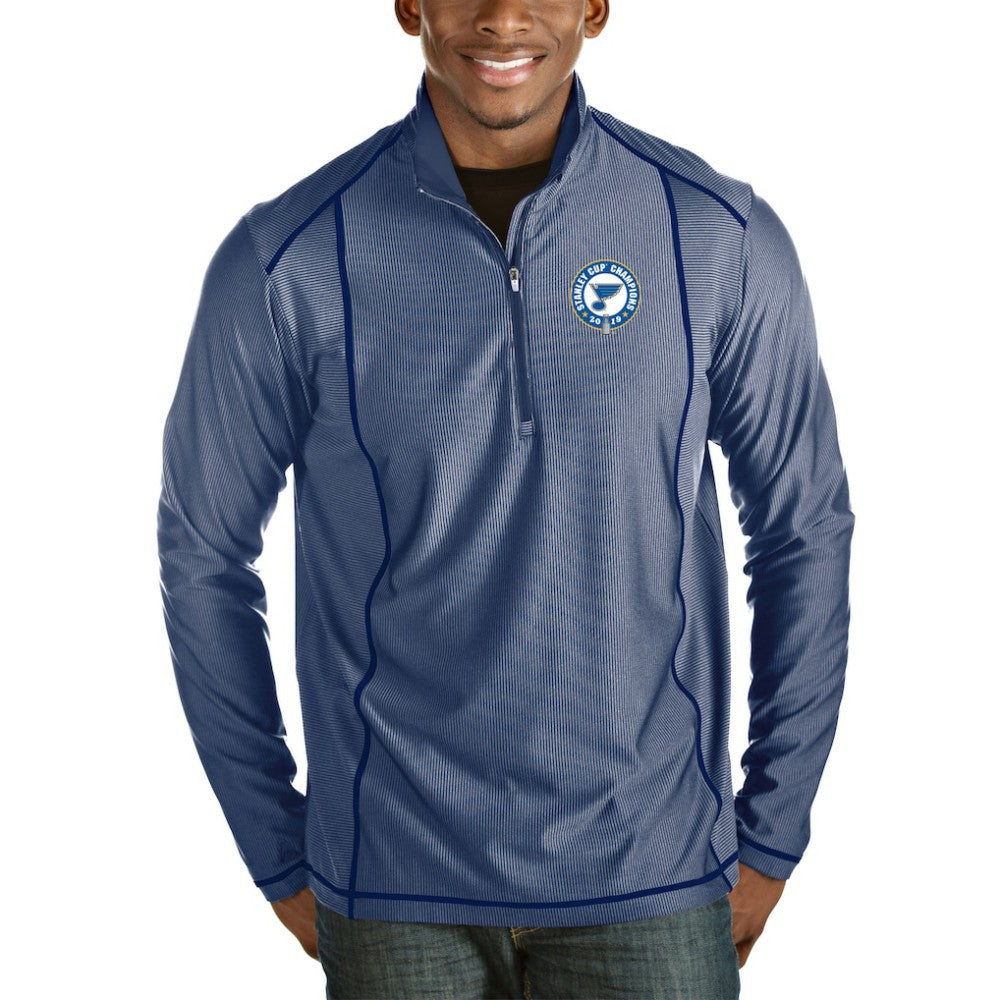 St. Louis Blues Antigua 2019 Stanley Cup Champions Tempo Quarter-Zip Pullover Jacket Online