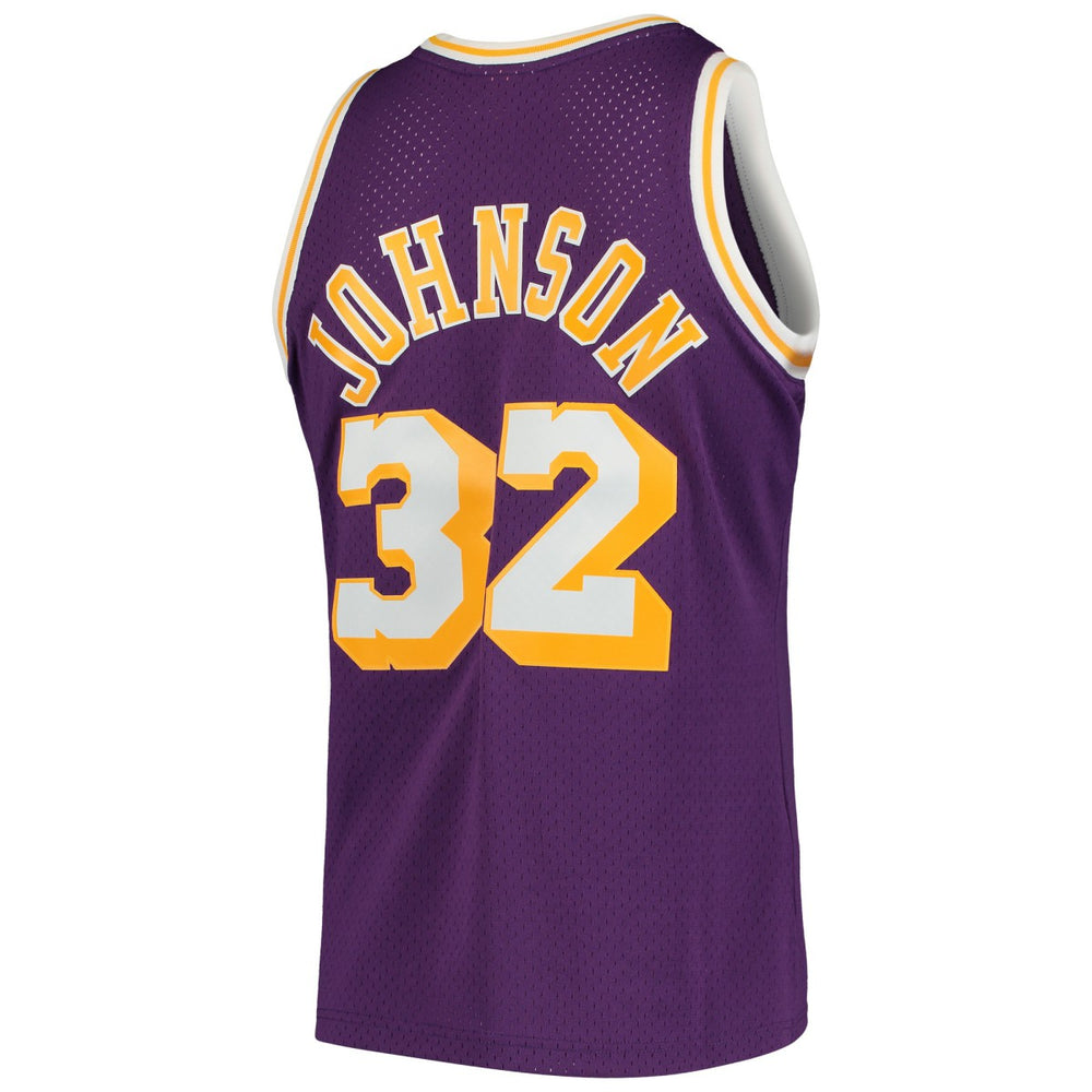 Magic Johnson Los Angeles Lakers 1984/85 Hardwood Classics Swingman Jersey Discount