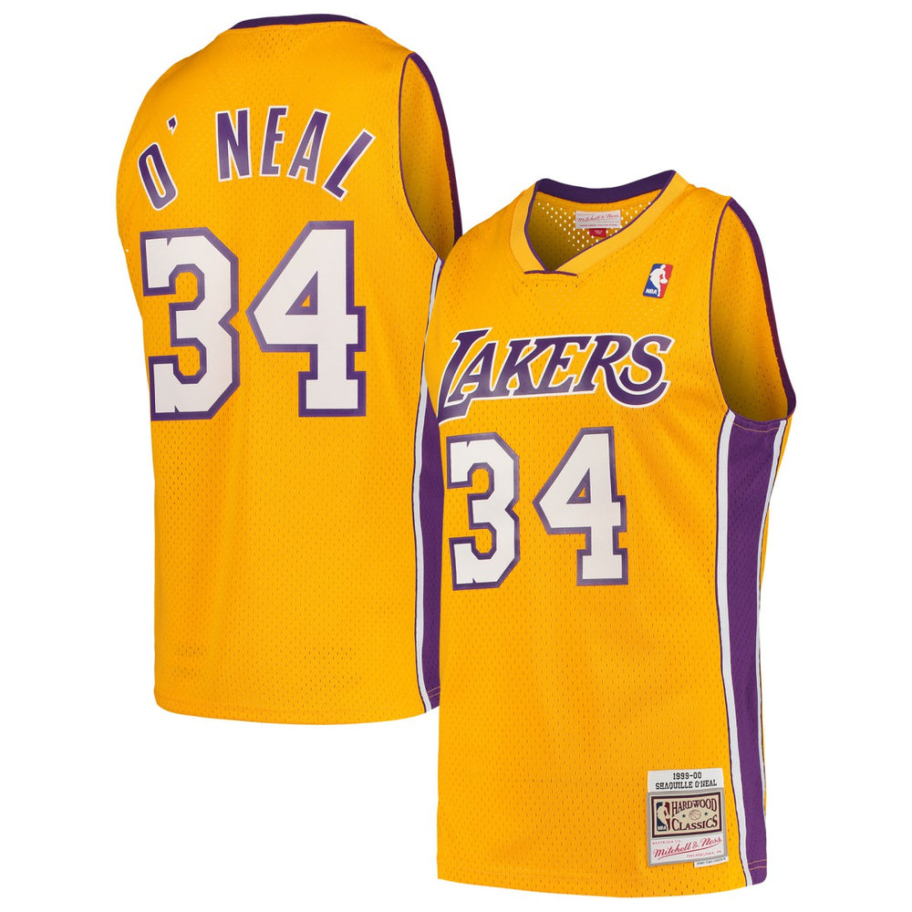 Shaquille O'Neal Los Angeles Lakers Hardwood Classics Swingman Jersey New