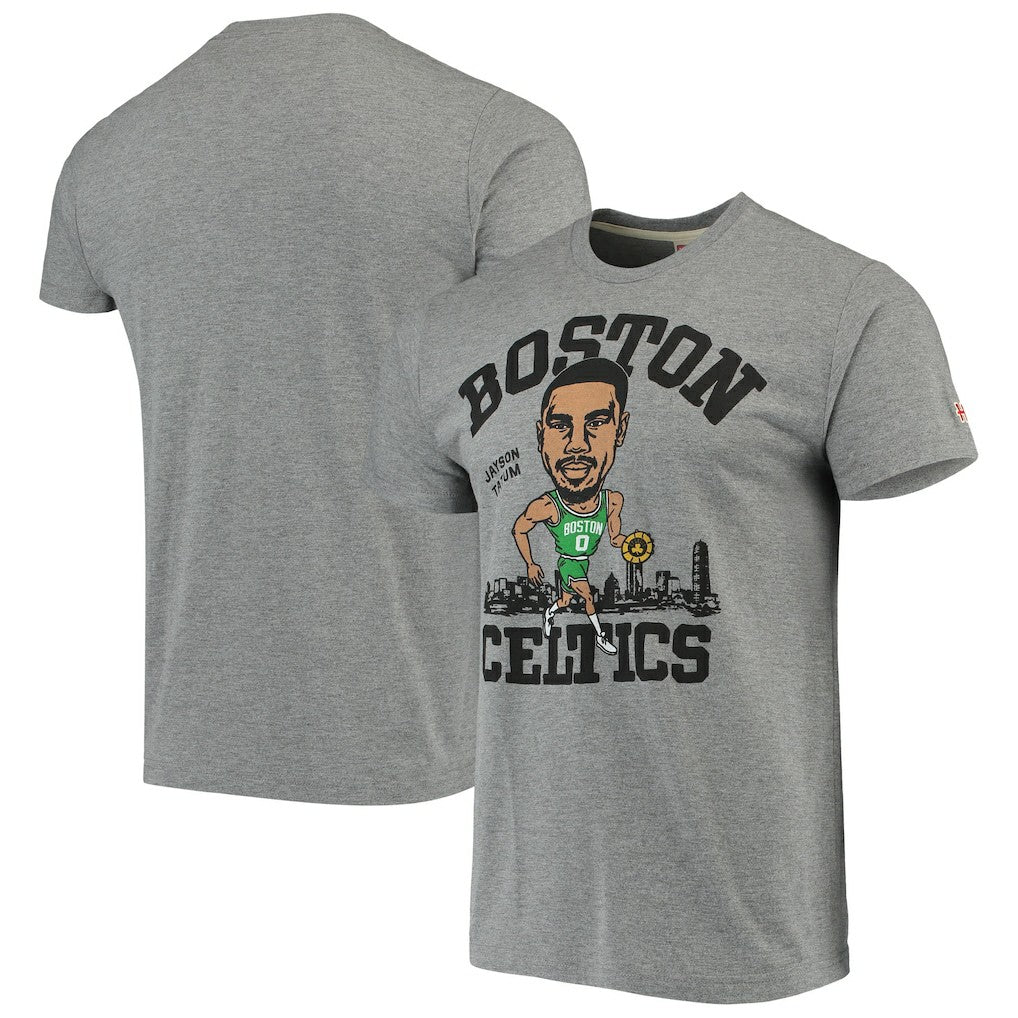Jayson Tatum Boston Celtics Caricature Tri-Blend T-Shirt Outlet