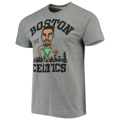 Jayson Tatum Boston Celtics Caricature Tri-Blend T-Shirt Outlet