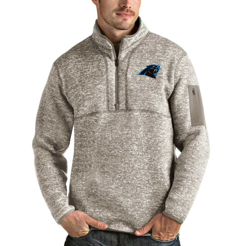 Carolina Panthers  Antigua Fortune Quarter-Zip Pullover Jacket