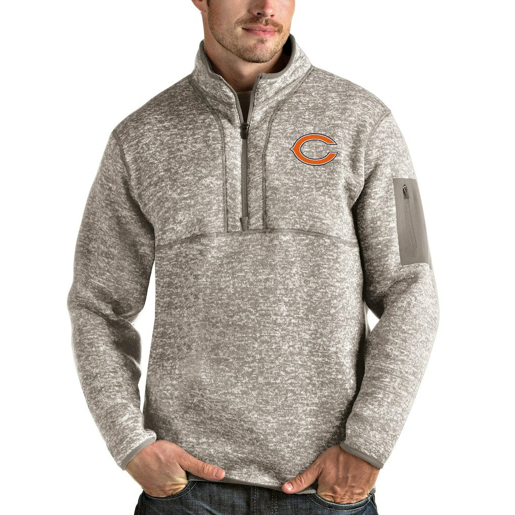 Chicago Bears  Antigua Fortune Quarter-Zip Pullover Jacket