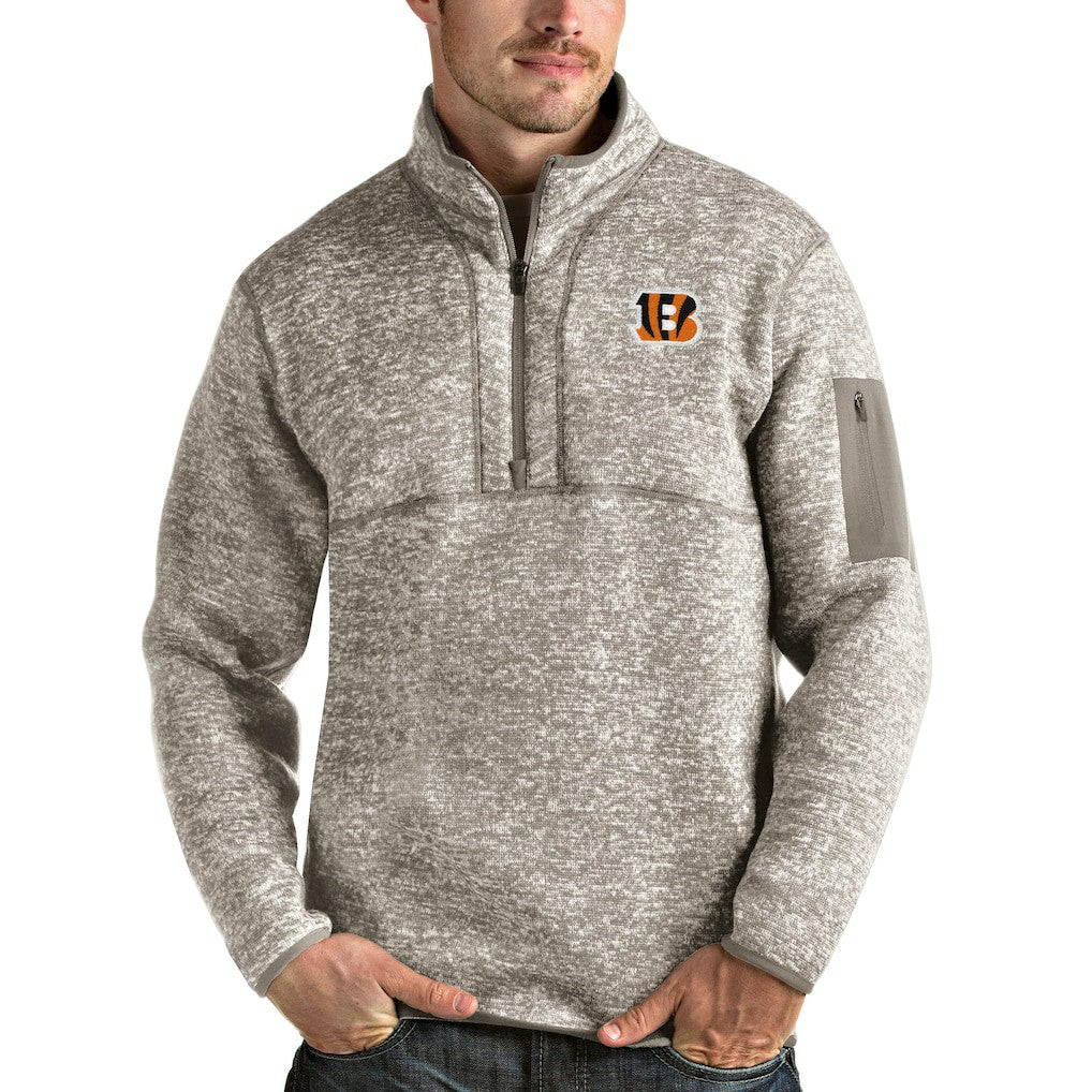 Cincinnati Bengals  Antigua Fortune Quarter-Zip Pullover Jacket