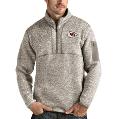Kansas City Chiefs  Antigua Fortune Quarter-Zip Pullover Jacket