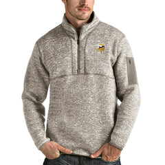 Minnesota Vikings  Antigua Fortune Quarter-Zip Pullover Jacket