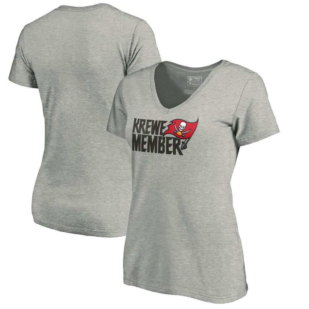 Tampa Bay Buccaneers  Women's Krewe Member V-Neck T-Shirt