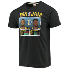 Donovan Mitchell & Rudy Gobert Utah Jazz NBA Jam T-Shirt New