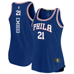 Joel Embiid Philadelphia 76ers Women's Fast Break Team Tank Jersey Online