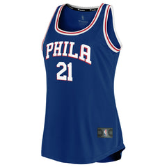 Joel Embiid Philadelphia 76ers Women's Fast Break Team Tank Jersey Online