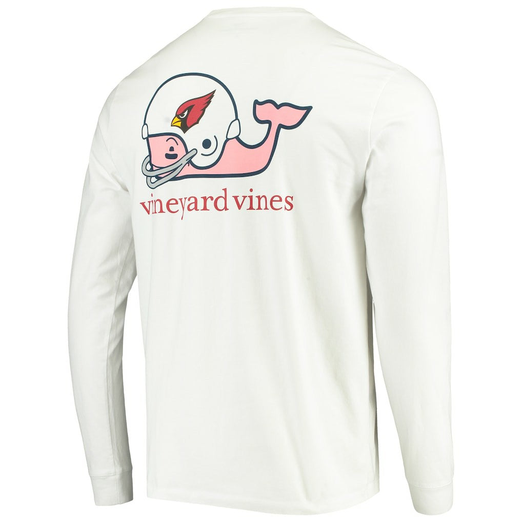 Arizona Cardinals  Vineyard Vines Whale Helmet Long Sleeve T-Shirt