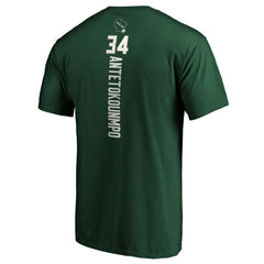 Giannis Antetokounmpo Milwaukee Bucks Team Playmaker Name & Number T-Shirt On Sale