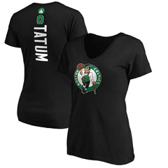 Jayson Tatum Boston Celtics Women's Playmaker Name & Number V-Neck T-Shirt Discount