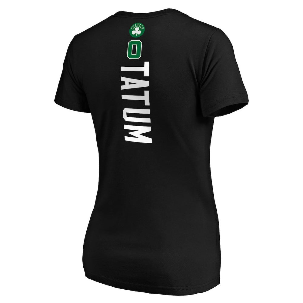 Jayson Tatum Boston Celtics Women's Playmaker Name & Number V-Neck T-Shirt Discount