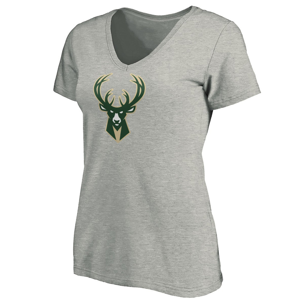 Giannis Antetokounmpo Milwaukee Bucks Women's Playmaker Name & Number V-Neck T-Shirt For Sale
