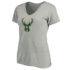 Giannis Antetokounmpo Milwaukee Bucks Women's Playmaker Name & Number V-Neck T-Shirt For Sale