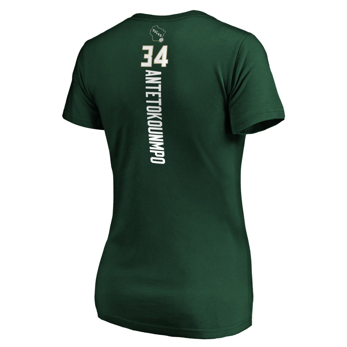 Giannis Antetokounmpo Milwaukee Bucks Women's Playmaker Name & Number V-Neck T-Shirt Online
