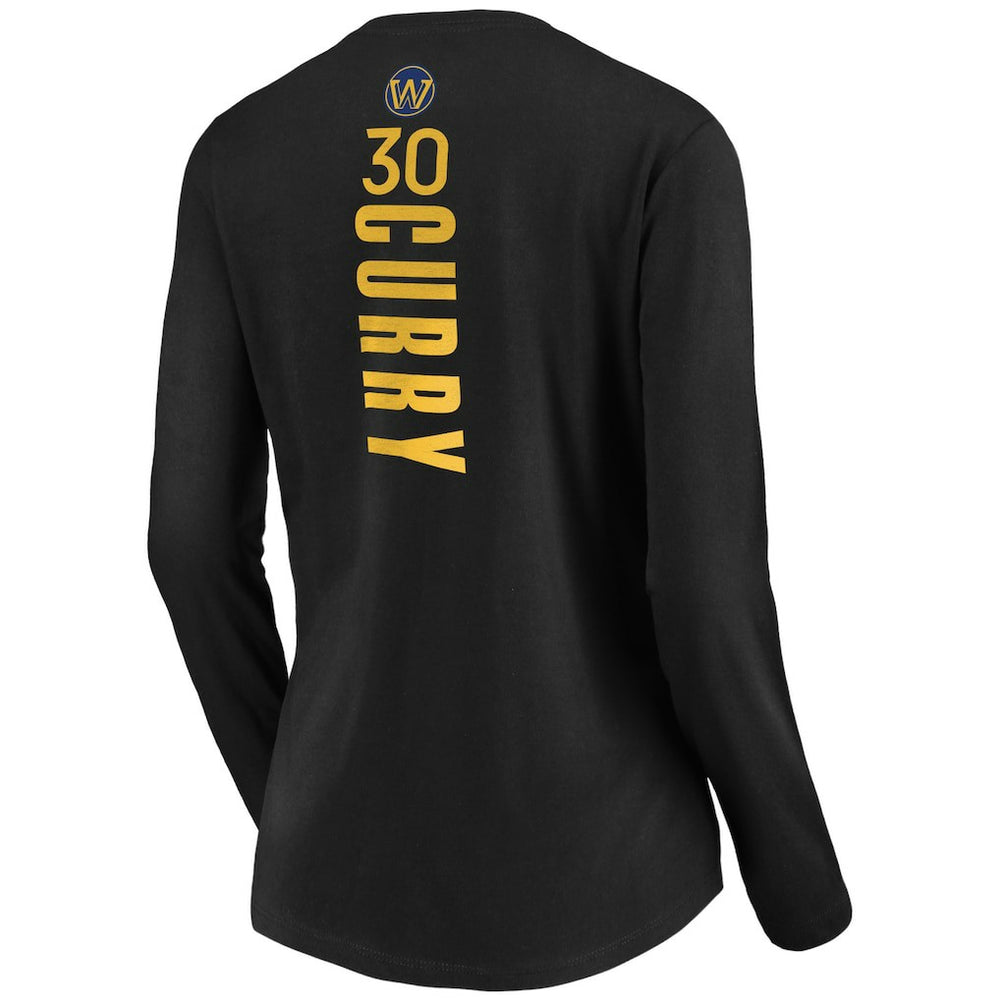 Stephen Curry Golden State Warriors Women's Playmaker Name & Number Long Sleeve V-Neck T-Shirt sale For Sale