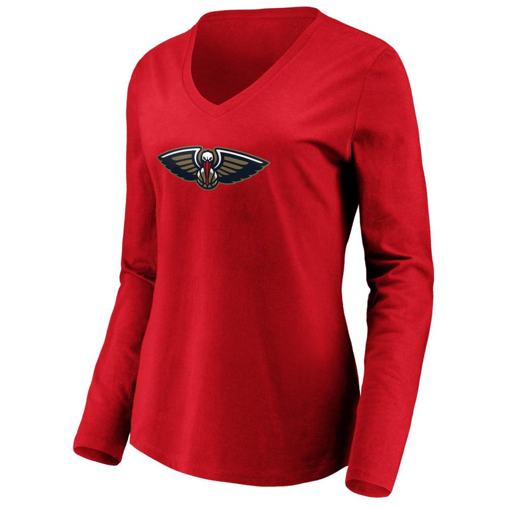 Zion Williamson New Orleans Pelicans Women's Playmaker Name & Number Long Sleeve V-Neck T-Shirt Discount